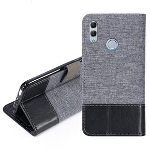 For Huawei Honor 10 Lite MUXMA MX102 Horizontal Flip Canvas Leather Case with Stand & Card Slot & Wallet Function(Black)