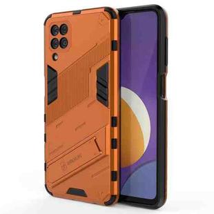 For Samsung Galaxy M12 Punk Armor 2 in 1 PC + TPU Shockproof Case with Invisible Holder(Orange)