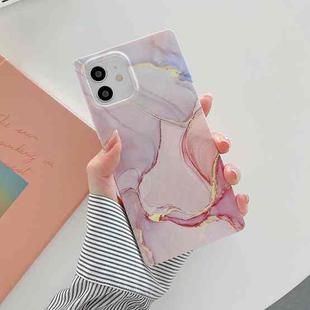 Marble Pattern Soft TPU Straight-Edge Protective Case For iPhone 11 Pro Max(Light Pink)