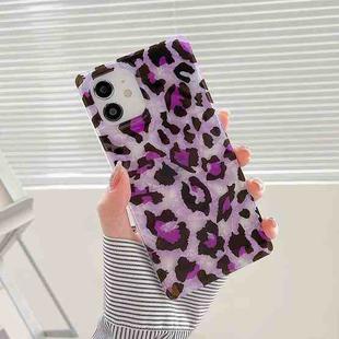 Shell Leopard Pattern Soft TPU Straight-Edge Protective Case For iPhone 11(Purple)