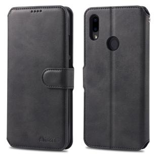 For Xiaomi Redmi 7 AZNS Calf Texture Magnetic Horizontal Flip PU Leather Case with Holder & Card Slots & Photo Frame(Black)