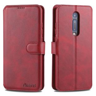 For Xiaomi Redmi K20 / K20 Pro AZNS Calf Texture Magnetic Horizontal Flip PU Leather Case with Holder & Card Slots & Photo Frame(Red)