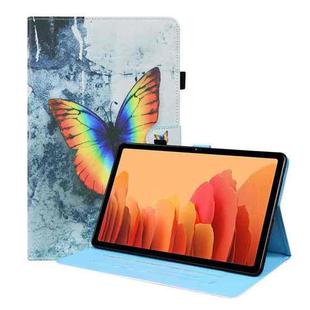 For Samsung Galaxy Tab A7 10.4 2020 SM-T500 / SM-T505 Animal Pattern Horizontal Flip Leather Case with Holder & Card Slots & Photo Frame & Sleep / Wake-up Function(Color Butterfly)