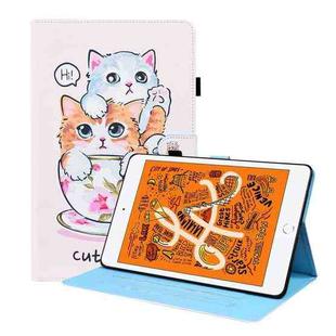 Animal Pattern Horizontal Flip Leather Case with Holder & Card Slots & Photo Frame & Sleep / Wake-up Function For iPad Mini 5 / 4 / 3 / 2 / 1(Cat Brothers)