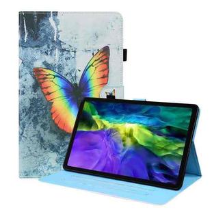 For iPad Pro 11 2022 / 2021 / 2020 / Air 2020 10.9Animal Pattern Horizontal Flip Leather Tablet Case with Holder & Card Slots & Photo Frame & Sleep / Wake-up Function(Color Butterfly)