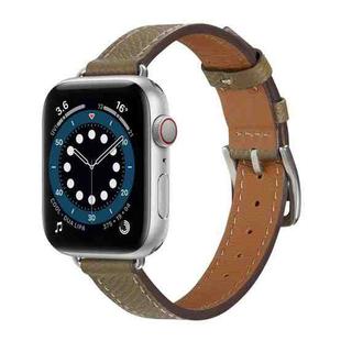 B Style Leather Watch Band Watch Band For Apple Watch Series 8&7 41mm / SE 2&6&SE&5&4 40mm / 3&2&1 38mm(Grey)