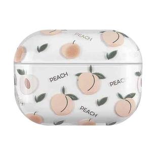 Bronzing Fruit Pattern PC Earphone Hard Protective Case For AirPods Pro(F04)