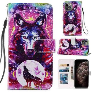 Painted Pattern Horizontal Flip Leather Case with Holder & Card Slots & Photo Frame For iPhone 11 Pro Max(Wolf Totem)