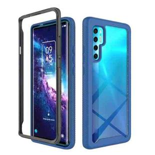 For TCL 20 Pro 5G Starry Sky Solid Color Series Shockproof PC + TPU Case (Blue)