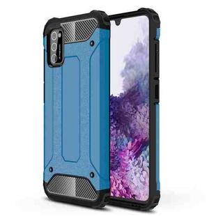 For Samsung Galaxy A02s US Version Magic Armor TPU + PC Combination Case(Blue)