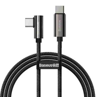 Baseus CATCS-01 Legend Series 100W USB-C / Type-C to USB-C / Type-C Elbow Fast Charging Data Cable, Cable Length: 1m(Black)
