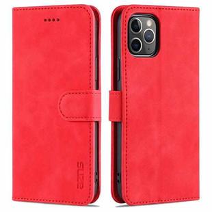 For iPhone 11 Pro AZNS Skin Feel Calf Texture Horizontal Flip Leather Casewith Card Slots & Holder & Wallet (Red)