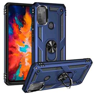 For Motorola Moto G50 Shockproof TPU + PC Protective Case with 360 Degree Rotating Holder(Blue)