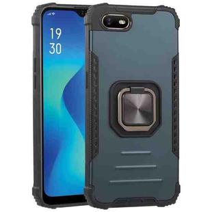 For OPPO A1k Fierce Warrior Series Armor All-inclusive Shockproof Aluminum Alloy + TPU Protective Case with Ring Holder(Green)