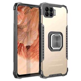 For OPPO A73 Fierce Warrior Series Armor All-inclusive Shockproof Aluminum Alloy + TPU Protective Case with Ring Holder(Gold)
