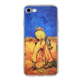 Oil Painting Pattern TPU Shockproof Case For iPhone SE 2022 / SE 2020 / 8 / 7(Wheat Field)