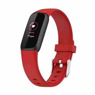 For Fitbit Luxe Silicone Watch Band, Size: L (Red)