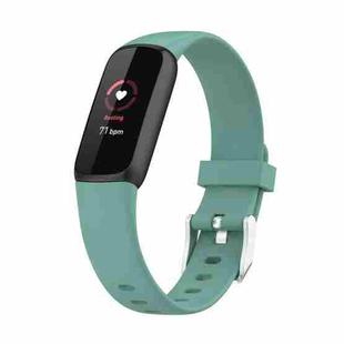 For Fitbit Luxe Silicone Watch Band, Size: L (Pine Needle Green)