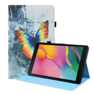 For Samsung Galaxy Tab A 8.0 2019 SM-T290 / SM-T295 Animal Pattern Horizontal Flip Leather Case with Holder & Card Slots & Photo Frame(Color Butterfly)