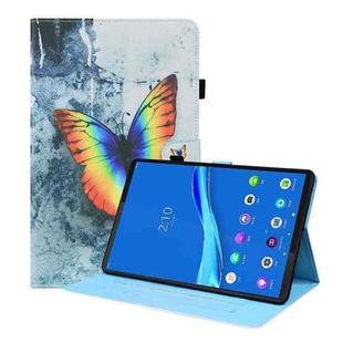 For Lenovo M10 Plus TB-X606F Animal Pattern Horizontal Flip Leather Case with Holder & Card Slots & Photo Frame(Color Butterfly)
