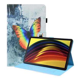 For Lenovo Tab P11 TB-J606F Animal Pattern Horizontal Flip Leather Case with Holder & Card Slots & Photo Frame(Color Butterfly)