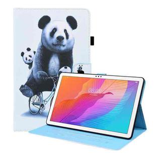 For Huawei MatePad T 10 / T 10s / Honor Enjoy 2 10.1 Animal Pattern Horizontal Flip Leather Case with Holder & Card Slots & Photo Frame(Cycling Panda)