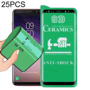 For Samsung Galaxy S8 25 PCS 9D Full Screen Full Glue Ceramic Film