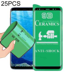 For Samsung Galaxy S8+ 25 PCS 9D Full Screen Full Glue Ceramic Film