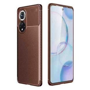 For Honor 50 Carbon Fiber Texture Shockproof TPU Case(Brown)