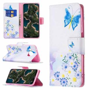 For Nokia X10 / X20 Colored Drawing Pattern Horizontal Flip Leather Case with Holder & Card Slots & Wallet(Butterfly Love)