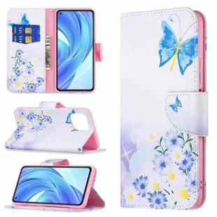 For Xiaomi Mi 11 Lite Colored Drawing Pattern Horizontal Flip Leather Case with Holder & Card Slots & Wallet(Butterfly Love)