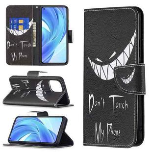 For Xiaomi Mi 11 Lite Colored Drawing Pattern Horizontal Flip Leather Case with Holder & Card Slots & Wallet(Smirk)