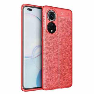 For Honor 50 Pro Litchi Texture TPU Shockproof Case(Red)