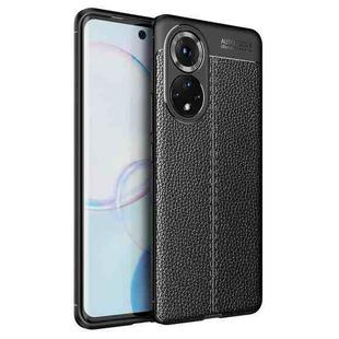 For Honor 50 Litchi Texture TPU Shockproof Case(Black)