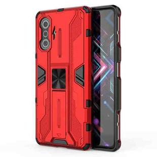 For Xiaomi Redmi K40 Gaming Supersonic PC + TPU Shock-proof Protective Case with Holder(Red)