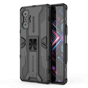 For Xiaomi Redmi K40 Gaming Supersonic PC + TPU Shock-proof Protective Case with Holder(Black)