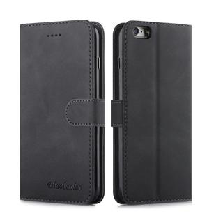 For iPhone 6 Plus / 6s Plus Diaobaolee Pure Fresh Texture Horizontal Flip Leather Case, with Holder & Card Slot & Wallet & Photo Frame(Black)
