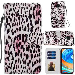 For Xiaomi Redmi Note 9 Pro Painted Pattern Horizontal Flip Leather Case with Holder & Card Slots & Photo Frame(Leopard)