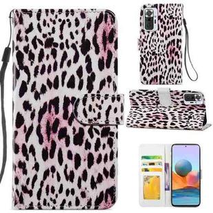 For Xiaomi Redmi Note 10 Pro Painted Pattern Horizontal Flip Leather Case with Holder & Card Slots & Photo Frame(Leopard)