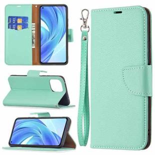 For Xiaomi Mi 11 Lite Litchi Texture Pure Color Horizontal Flip Leather Case with Holder & Card Slots & Wallet & Lanyard(Green)