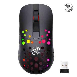 HXSJ T100 10000 DPI RGB Macro Definition Wired Wireless Dual-mode Mouse(Black)