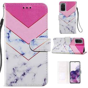 For Samsung Galaxy S20+ Painted Pattern Horizontal Flip Leather Case with Holder & Card Slots & Photo Frame(Smoke Marble)