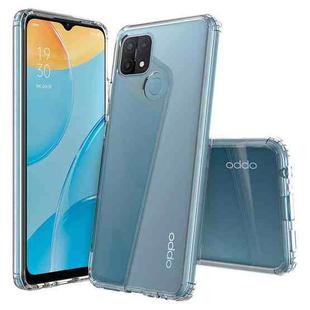 For OPPO A15 Shockproof Scratchproof TPU + Acrylic Protective Case(Transparent)
