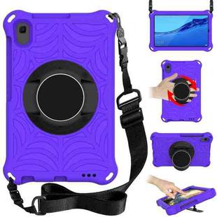 For Huawei MediaPad M5 Lite 8.0 inch Spider King EVA Protective Case with Adjustable Shoulder Strap & Holder(Purple)