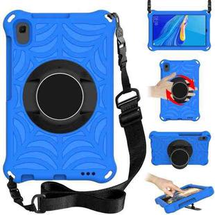 For Huawei MediaPad M6 8.4 Spider King EVA Protective Case with Adjustable Shoulder Strap & Holder(Blue)