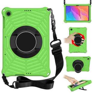 For Huawei MatePad T 10 / T 10s Spider King EVA Protective Case with Adjustable Shoulder Strap & Holder(Green)