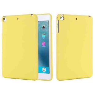 Solid Color Liquid Silicone Dropproof Full Coverage Protective Case For iPad mini 5 / mini 4(Yellow)