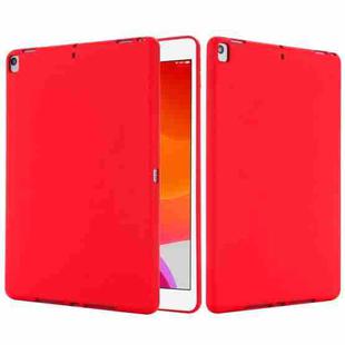 Solid Color Liquid Silicone Dropproof Full Coverage Protective Case For iPad 10.2 2019 / 10.2 2020 / 10.2 2021 / Pro 10.5 2017 / Air 10.5 2019(Red)