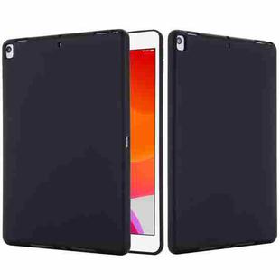 Solid Color Liquid Silicone Dropproof Full Coverage Protective Case For iPad 10.2 2019 / 10.2 2020 / 10.2 2021 / Pro 10.5 2017 / Air 10.5 2019(Black)