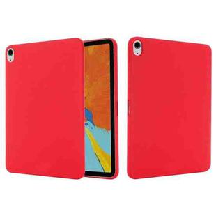 Solid Color Liquid Silicone Shockpoof Tablet Case For iPad Air 2022 / 2020 10.9(Red)